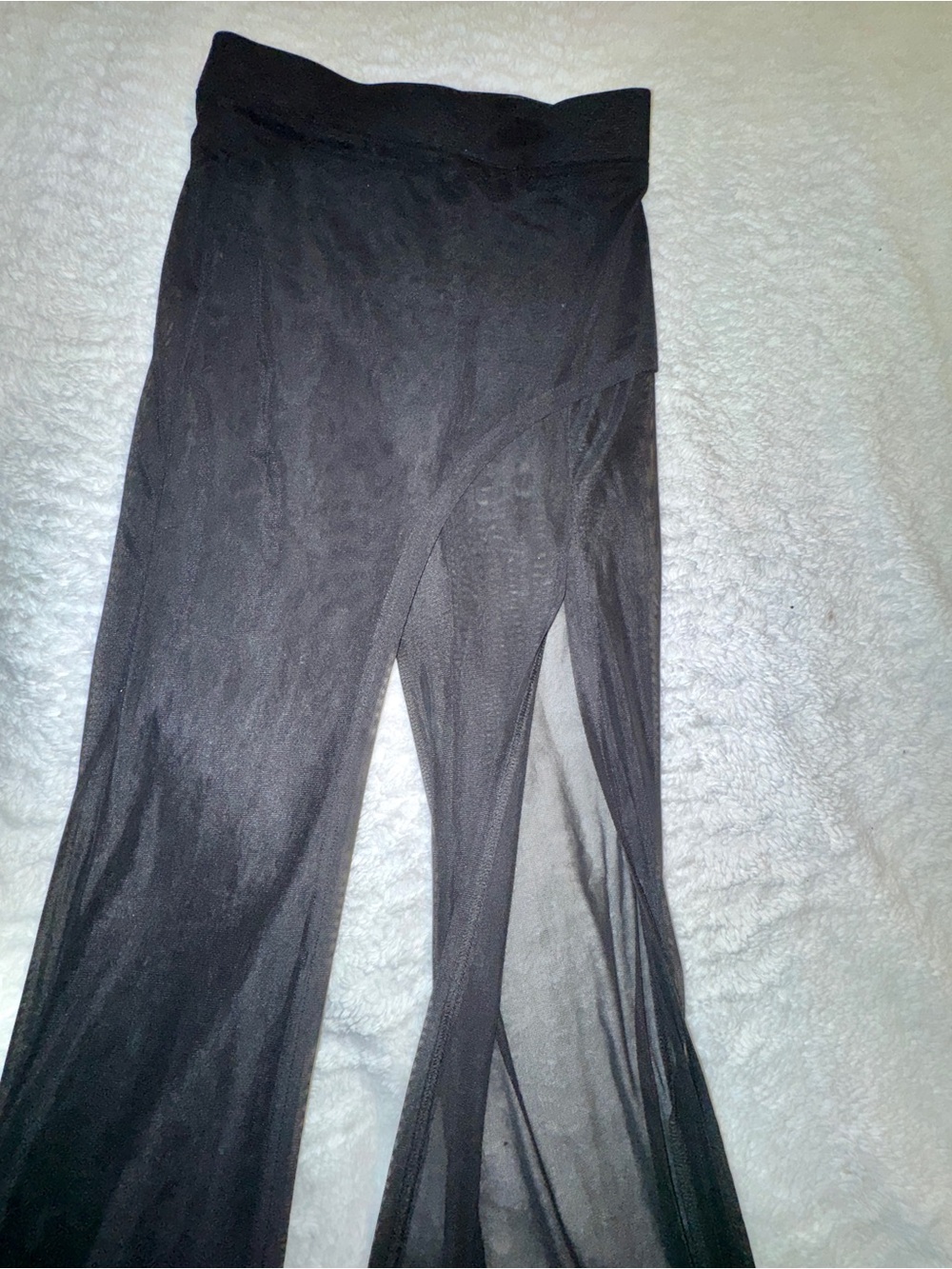 Solado Black Mesh High-Waisted Festival Pants Size Small - Picture 4 of 7